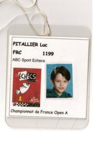 Luc Pitallier carte échecs champoionnnat de France