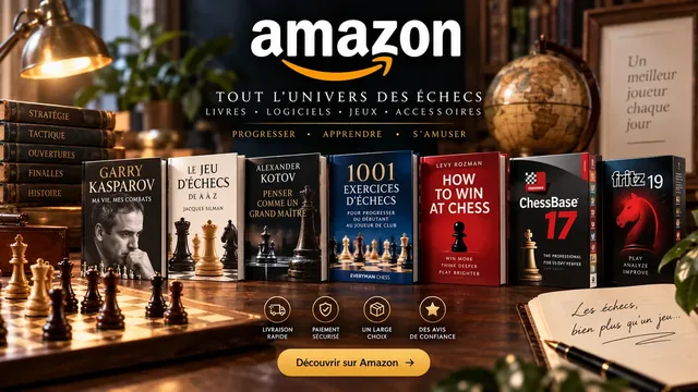 Livres, jeux, logiciels et accessoires d’échecs sur Amazon
